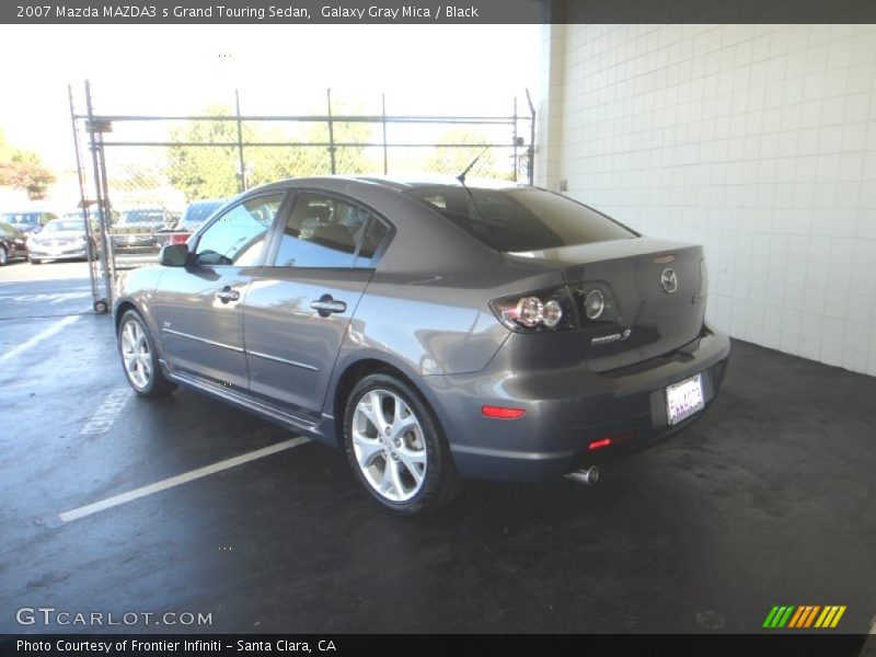 Galaxy Gray Mica / Black 2007 Mazda MAZDA3 s Grand Touring Sedan