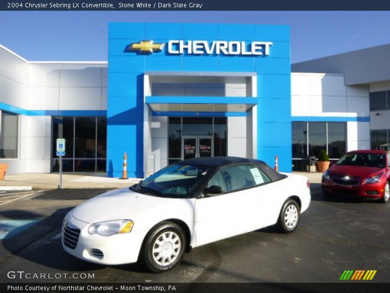 Stone White / Dark Slate Gray 2004 Chrysler Sebring LX Convertible