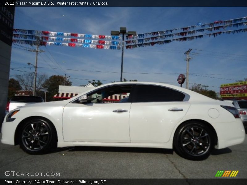 Winter Frost White / Charcoal 2012 Nissan Maxima 3.5 S