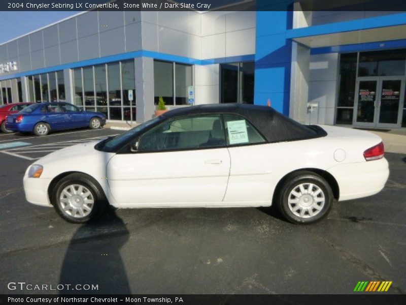 Stone White / Dark Slate Gray 2004 Chrysler Sebring LX Convertible