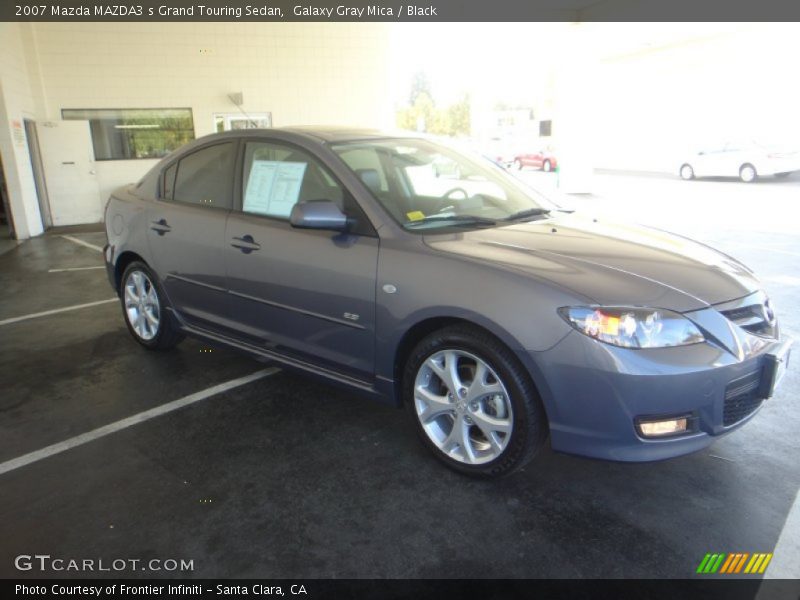 Galaxy Gray Mica / Black 2007 Mazda MAZDA3 s Grand Touring Sedan
