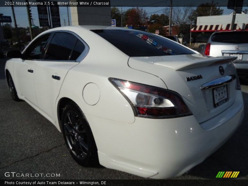 Winter Frost White / Charcoal 2012 Nissan Maxima 3.5 S