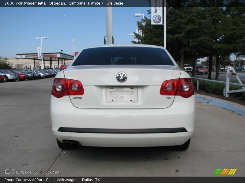 Campanella White / Pure Beige 2006 Volkswagen Jetta TDI Sedan