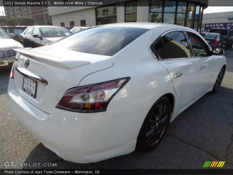 Winter Frost White / Charcoal 2012 Nissan Maxima 3.5 S
