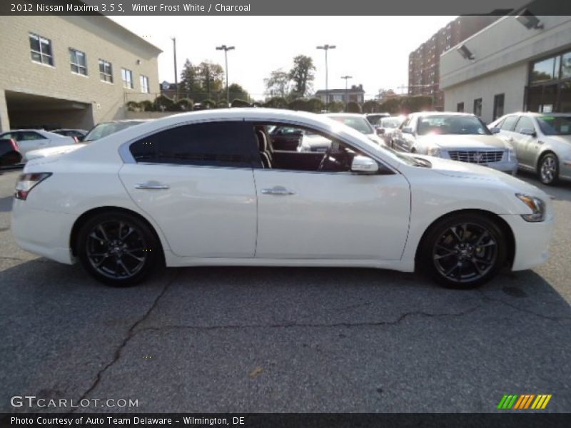 Winter Frost White / Charcoal 2012 Nissan Maxima 3.5 S