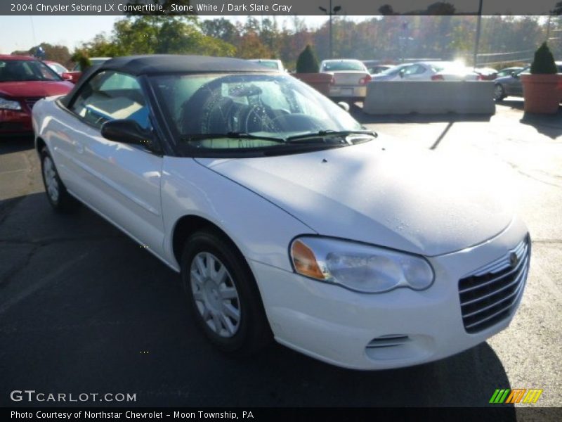 Stone White / Dark Slate Gray 2004 Chrysler Sebring LX Convertible