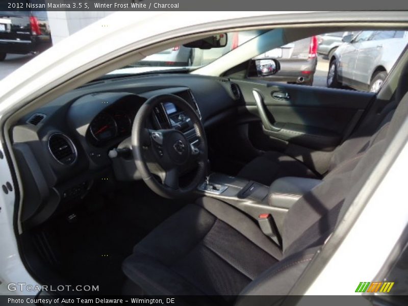 Winter Frost White / Charcoal 2012 Nissan Maxima 3.5 S