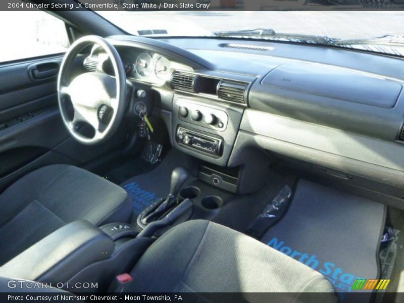 Stone White / Dark Slate Gray 2004 Chrysler Sebring LX Convertible