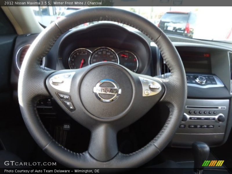 Winter Frost White / Charcoal 2012 Nissan Maxima 3.5 S