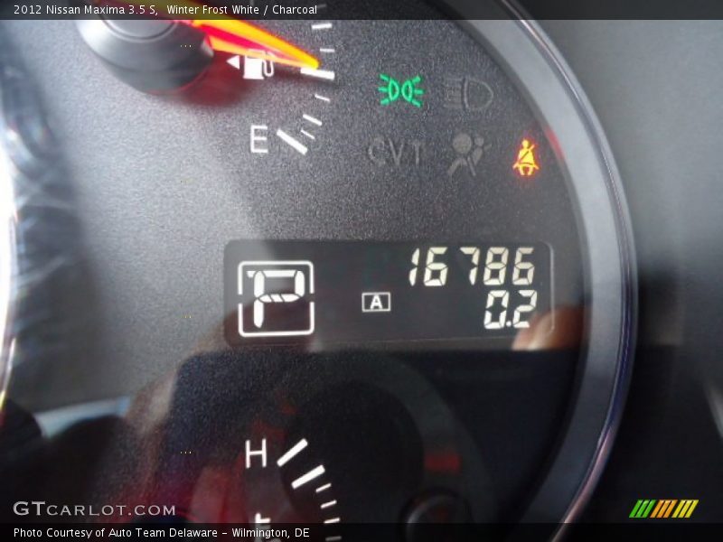 Winter Frost White / Charcoal 2012 Nissan Maxima 3.5 S