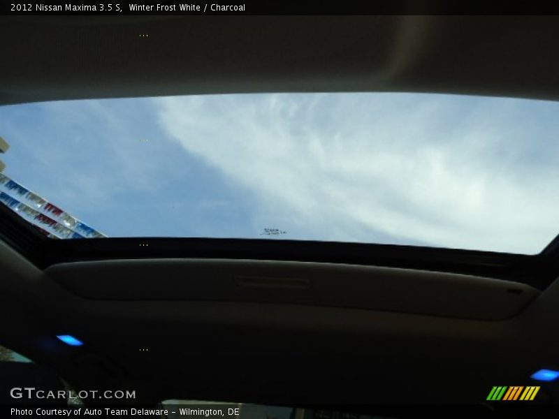Winter Frost White / Charcoal 2012 Nissan Maxima 3.5 S