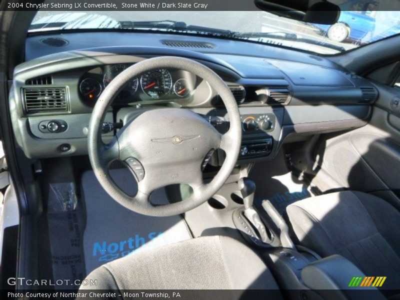 Stone White / Dark Slate Gray 2004 Chrysler Sebring LX Convertible