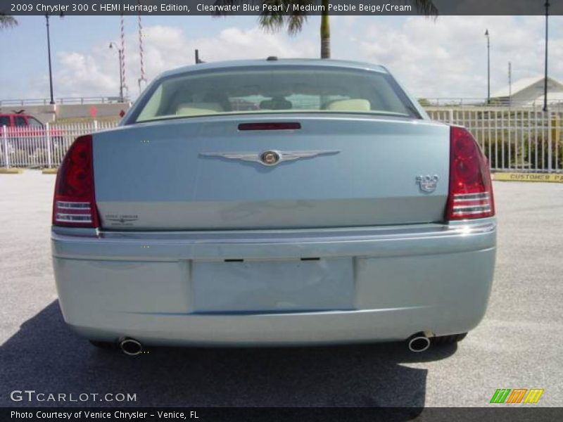 Clearwater Blue Pearl / Medium Pebble Beige/Cream 2009 Chrysler 300 C HEMI Heritage Edition