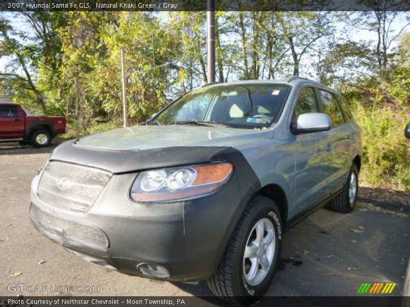 Natural Khaki Green / Gray 2007 Hyundai Santa Fe GLS