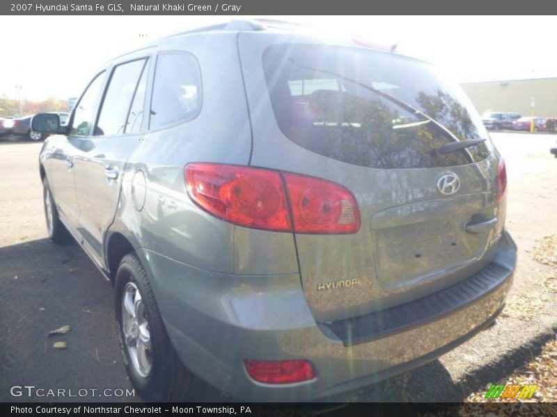 Natural Khaki Green / Gray 2007 Hyundai Santa Fe GLS