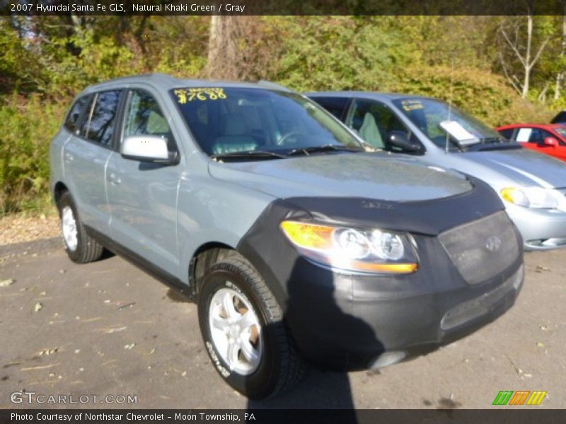 Natural Khaki Green / Gray 2007 Hyundai Santa Fe GLS