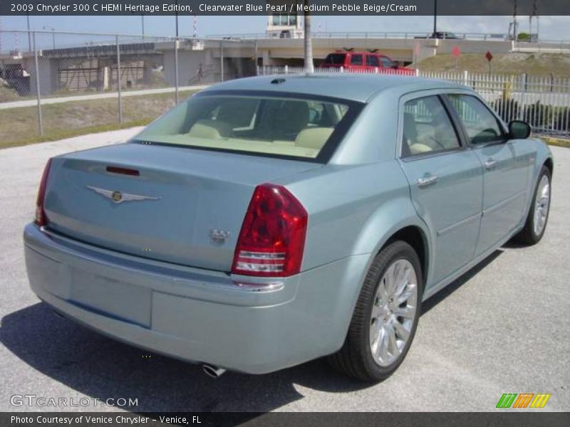 Clearwater Blue Pearl / Medium Pebble Beige/Cream 2009 Chrysler 300 C HEMI Heritage Edition