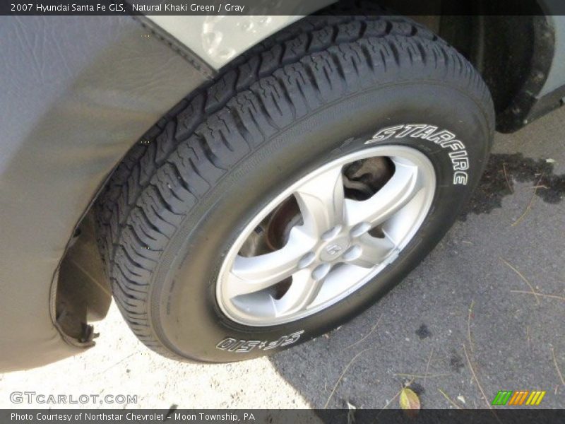 Natural Khaki Green / Gray 2007 Hyundai Santa Fe GLS