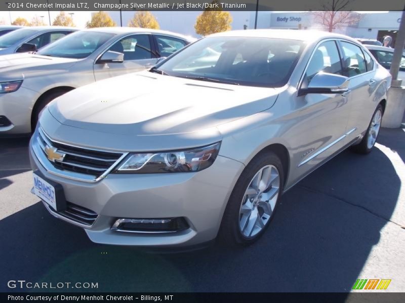 Champagne Silver Metallic / Jet Black/Dark Titanium 2014 Chevrolet Impala LTZ