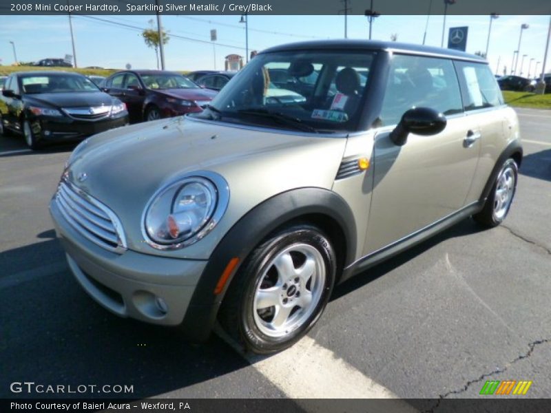 Sparkling Silver Metallic / Grey/Black 2008 Mini Cooper Hardtop