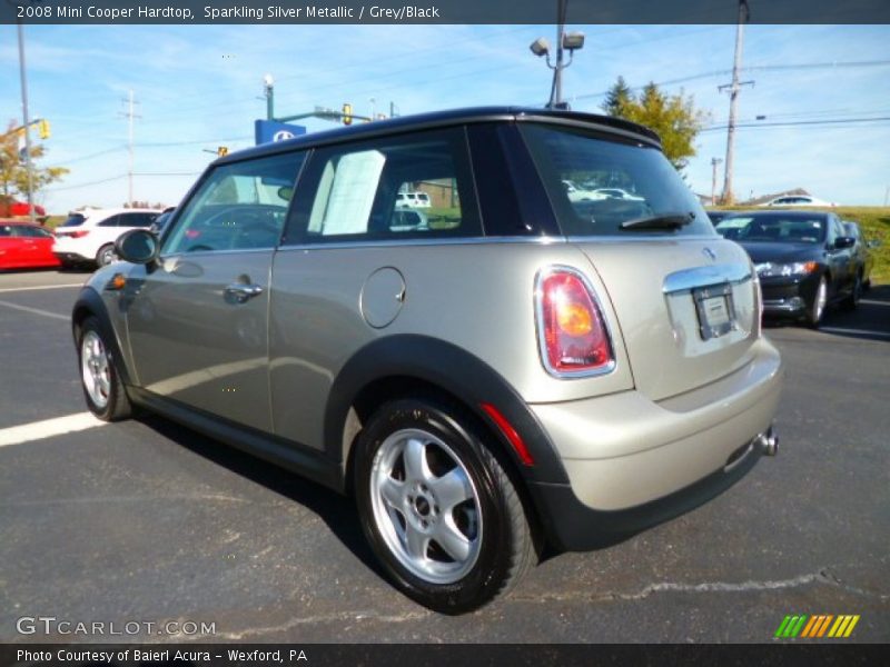 Sparkling Silver Metallic / Grey/Black 2008 Mini Cooper Hardtop