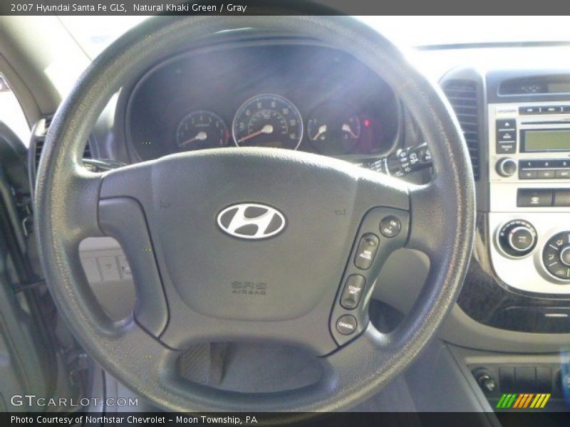 Natural Khaki Green / Gray 2007 Hyundai Santa Fe GLS