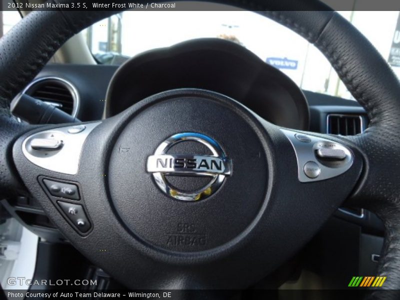 Winter Frost White / Charcoal 2012 Nissan Maxima 3.5 S