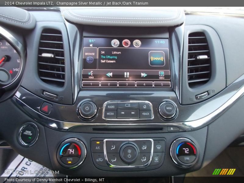 Champagne Silver Metallic / Jet Black/Dark Titanium 2014 Chevrolet Impala LTZ