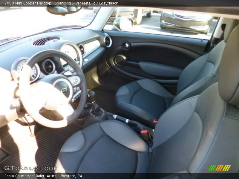 Sparkling Silver Metallic / Grey/Black 2008 Mini Cooper Hardtop