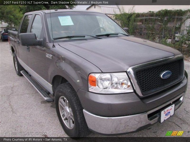 Dark Shadow Grey Metallic / Medium Flint 2007 Ford F150 XLT SuperCrew