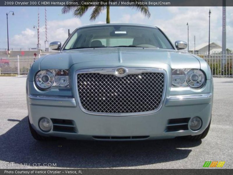 Clearwater Blue Pearl / Medium Pebble Beige/Cream 2009 Chrysler 300 C HEMI Heritage Edition