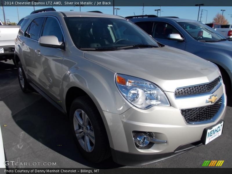 Silver Ice Metallic / Jet Black 2014 Chevrolet Equinox LTZ AWD
