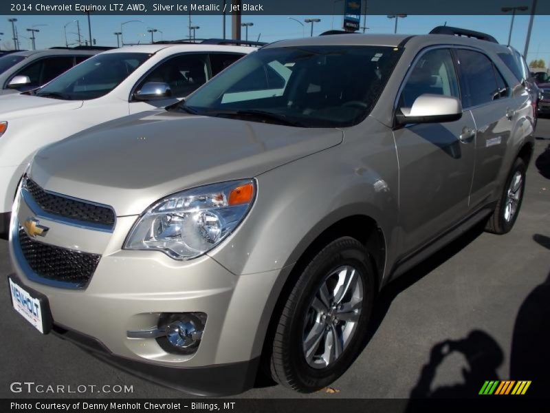 Silver Ice Metallic / Jet Black 2014 Chevrolet Equinox LTZ AWD
