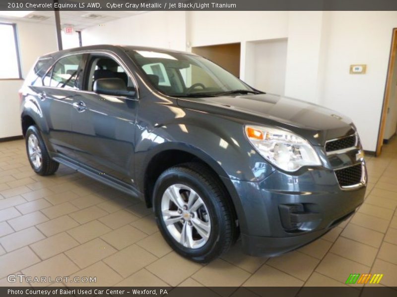 Cyber Gray Metallic / Jet Black/Light Titanium 2010 Chevrolet Equinox LS AWD