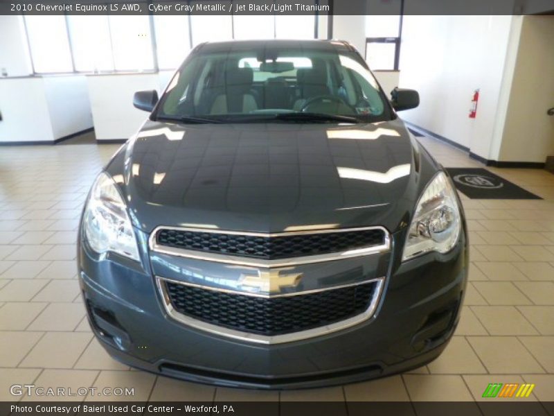 Cyber Gray Metallic / Jet Black/Light Titanium 2010 Chevrolet Equinox LS AWD