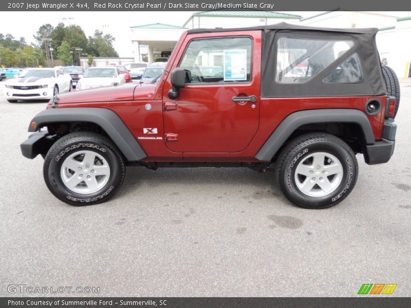 Red Rock Crystal Pearl / Dark Slate Gray/Medium Slate Gray 2007 Jeep Wrangler X 4x4