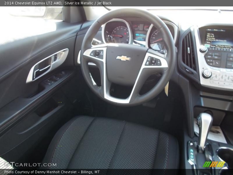 Silver Ice Metallic / Jet Black 2014 Chevrolet Equinox LTZ AWD