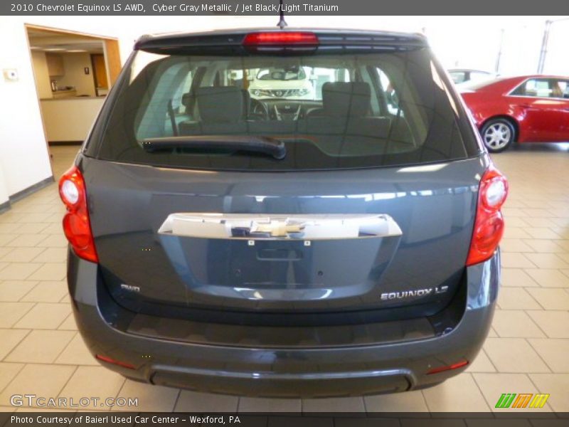 Cyber Gray Metallic / Jet Black/Light Titanium 2010 Chevrolet Equinox LS AWD