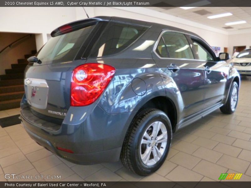 Cyber Gray Metallic / Jet Black/Light Titanium 2010 Chevrolet Equinox LS AWD