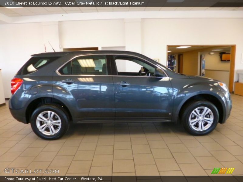 Cyber Gray Metallic / Jet Black/Light Titanium 2010 Chevrolet Equinox LS AWD