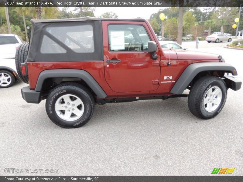 Red Rock Crystal Pearl / Dark Slate Gray/Medium Slate Gray 2007 Jeep Wrangler X 4x4