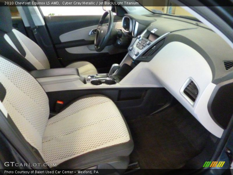 Cyber Gray Metallic / Jet Black/Light Titanium 2010 Chevrolet Equinox LS AWD