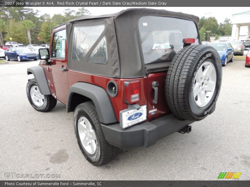 Red Rock Crystal Pearl / Dark Slate Gray/Medium Slate Gray 2007 Jeep Wrangler X 4x4