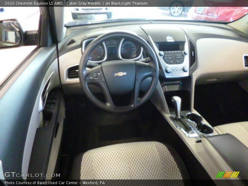 Cyber Gray Metallic / Jet Black/Light Titanium 2010 Chevrolet Equinox LS AWD