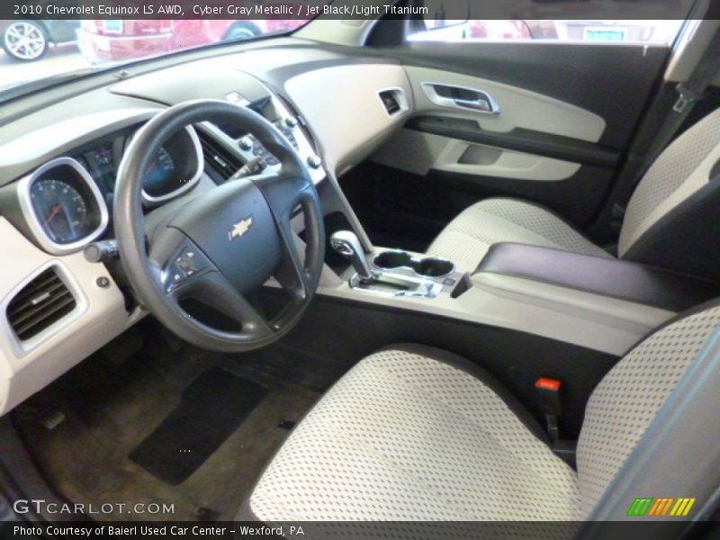 Cyber Gray Metallic / Jet Black/Light Titanium 2010 Chevrolet Equinox LS AWD