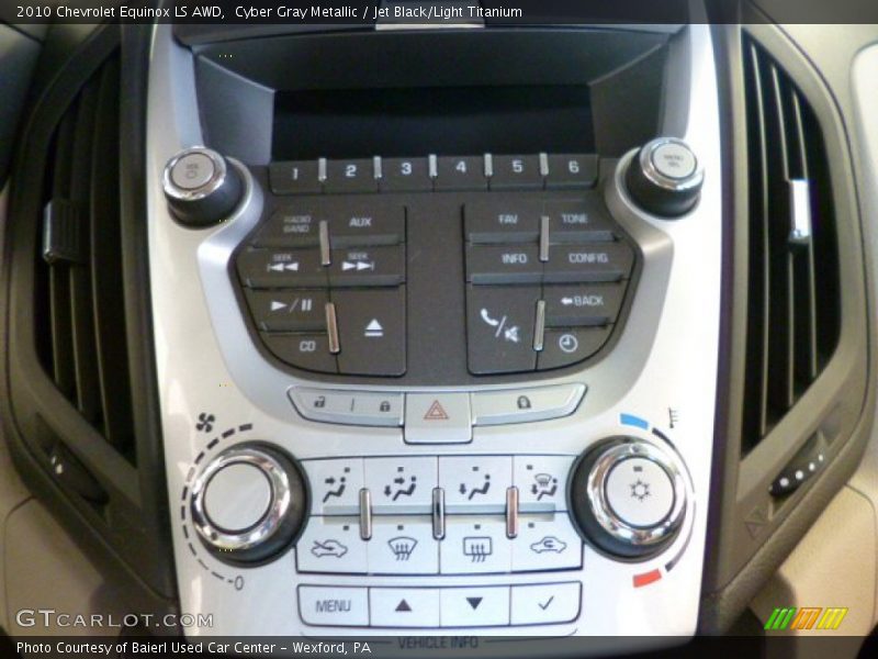 Cyber Gray Metallic / Jet Black/Light Titanium 2010 Chevrolet Equinox LS AWD