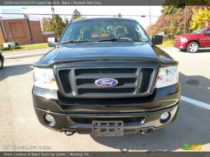 Black / Medium Flint Grey 2008 Ford F150 STX SuperCab 4x4