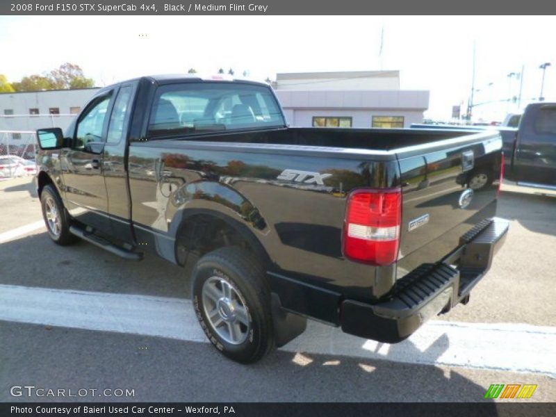 Black / Medium Flint Grey 2008 Ford F150 STX SuperCab 4x4