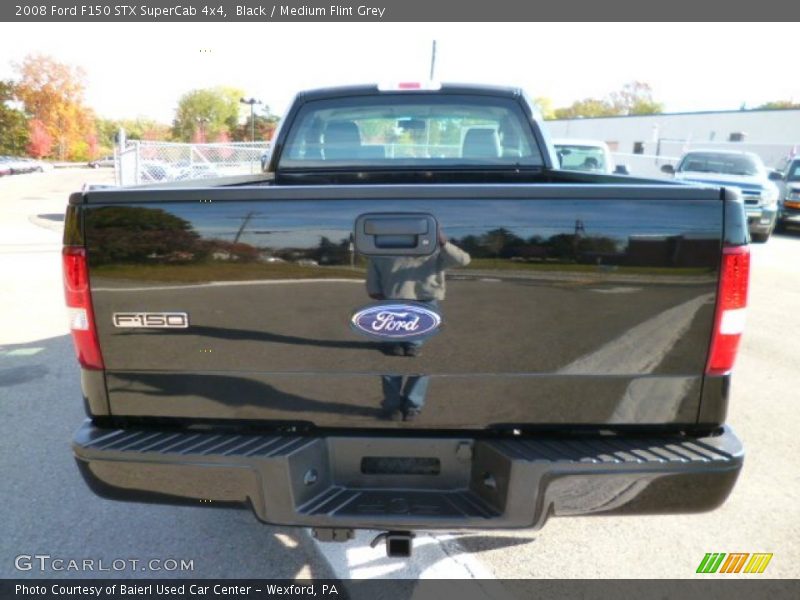 Black / Medium Flint Grey 2008 Ford F150 STX SuperCab 4x4