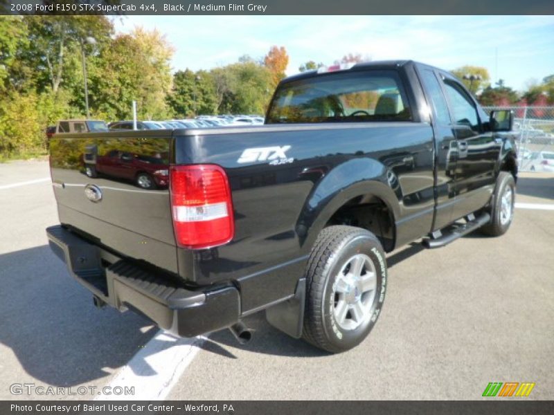 Black / Medium Flint Grey 2008 Ford F150 STX SuperCab 4x4